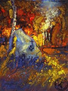 "Stacja XIII - w drodze na Biały Kamień" 
24 cm x 18 cm 2026