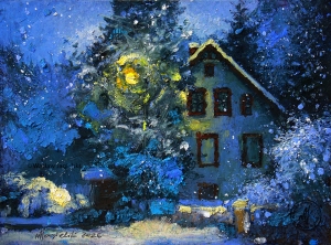 "Krystyna" - śladami dzieciństwa"
 - 18 cm x 24 cm olej 2026