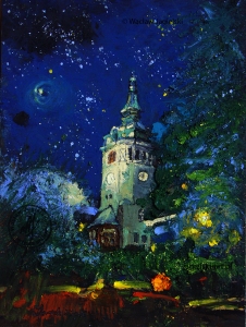 "Gwiazda P&oacute;łnocy - Świerad&oacute;w Zdr&oacute;j" 
24 cm x 18 cm olej 2026
 